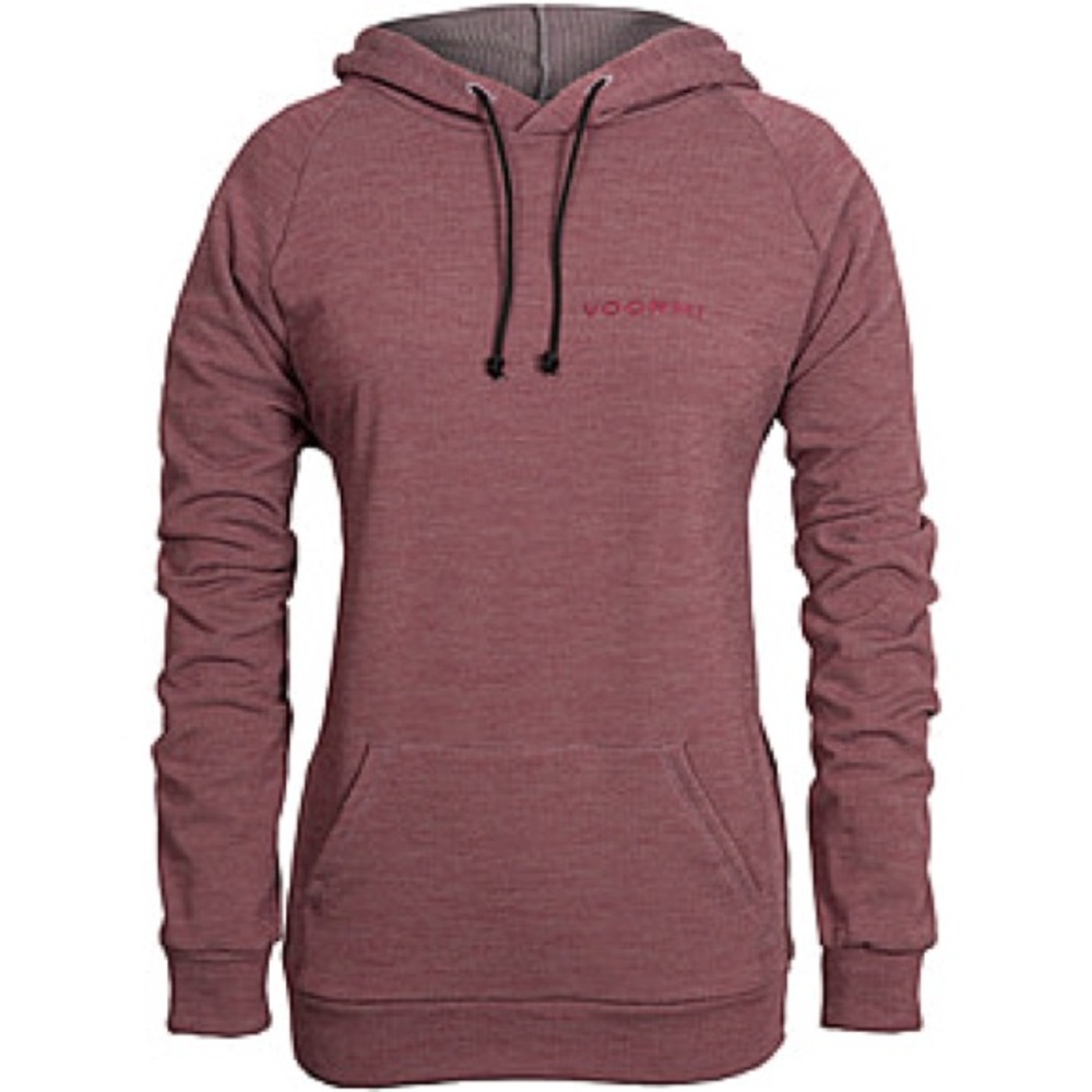 Voormi Men’s ELEVEN.9 Wool Hoodie in Red Rock Maroon Water Repellent Finish